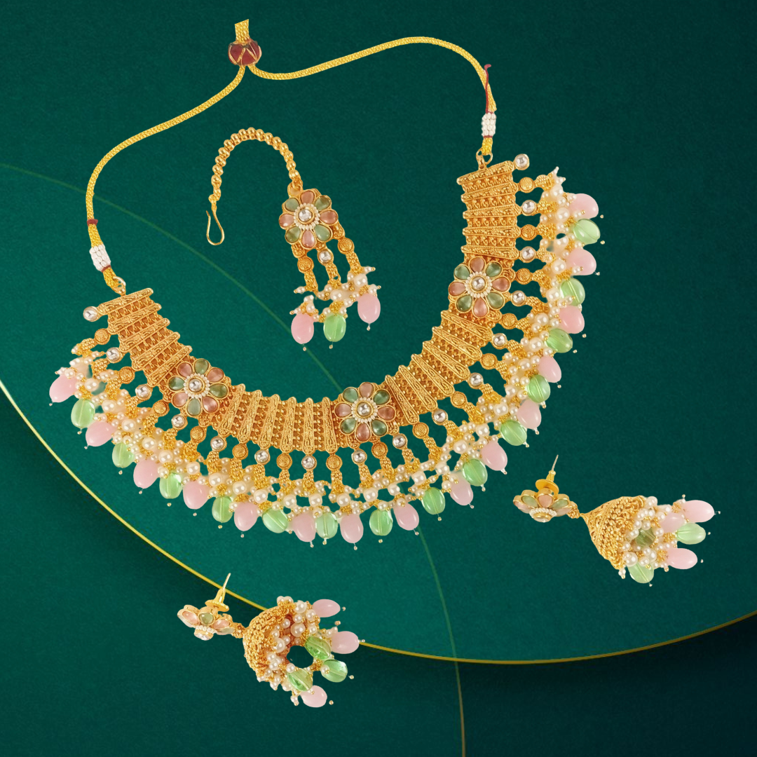 PRINCESS IN VIBES FLORAL CHOKER BAALI SET