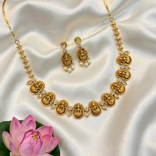 PADMAVATI TEMPLE NECKLACE SET