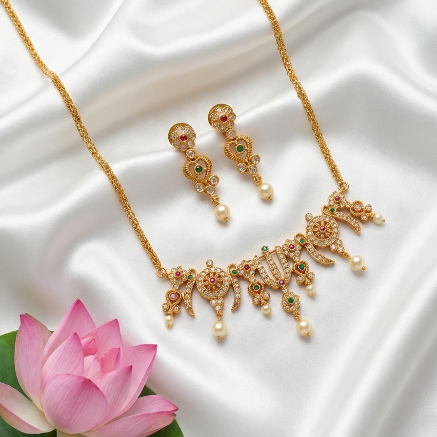 SHREE VENKATESHWARA NECKLACE SET