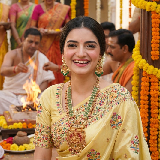 HERITAGE GANESHA TEMPLE JEWELLERY SET