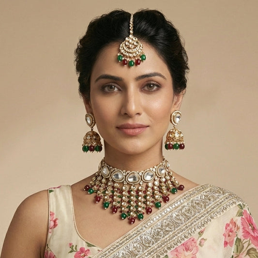 MAJESTIC RADIANCE MOISSANITE CHOKER BAALI SET