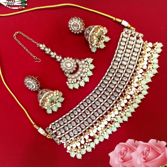 PRINCESS IN VIBES - VAIBHAVI CHOKER BALI SET