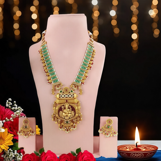 HERITAGE GANESHA TEMPLE JEWELLERY SET