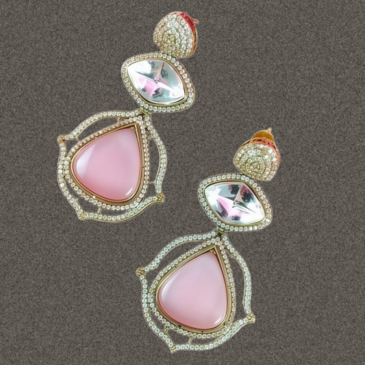 VICTORIAN ANTIQUE IVORY AD EARRING