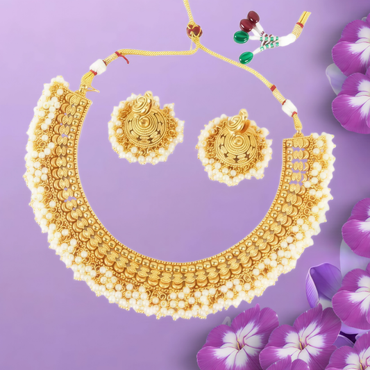 DEVINE BLOOM CLASSIC PEARL BEADED NECKLACE