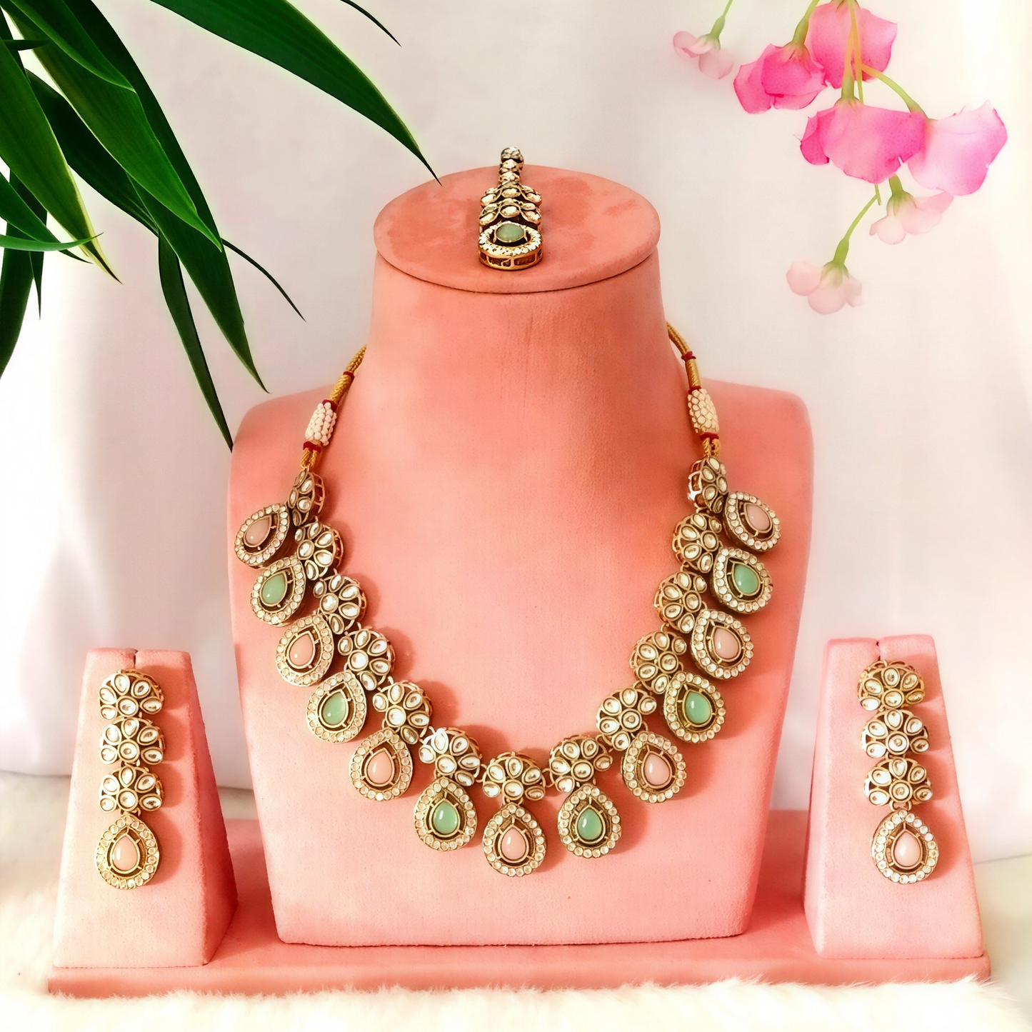 CHANDRAKALA POLKI NECKLACE SET