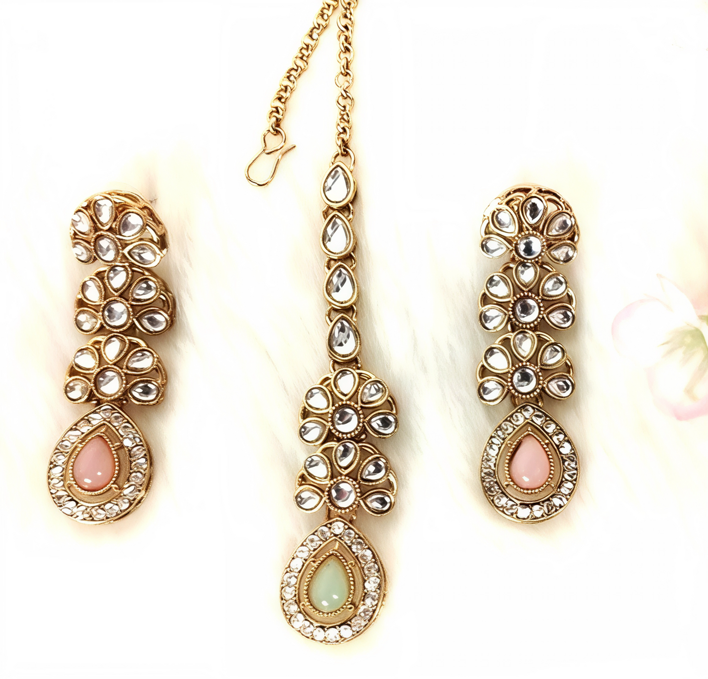 CHANDRAKALA POLKI NECKLACE SET
