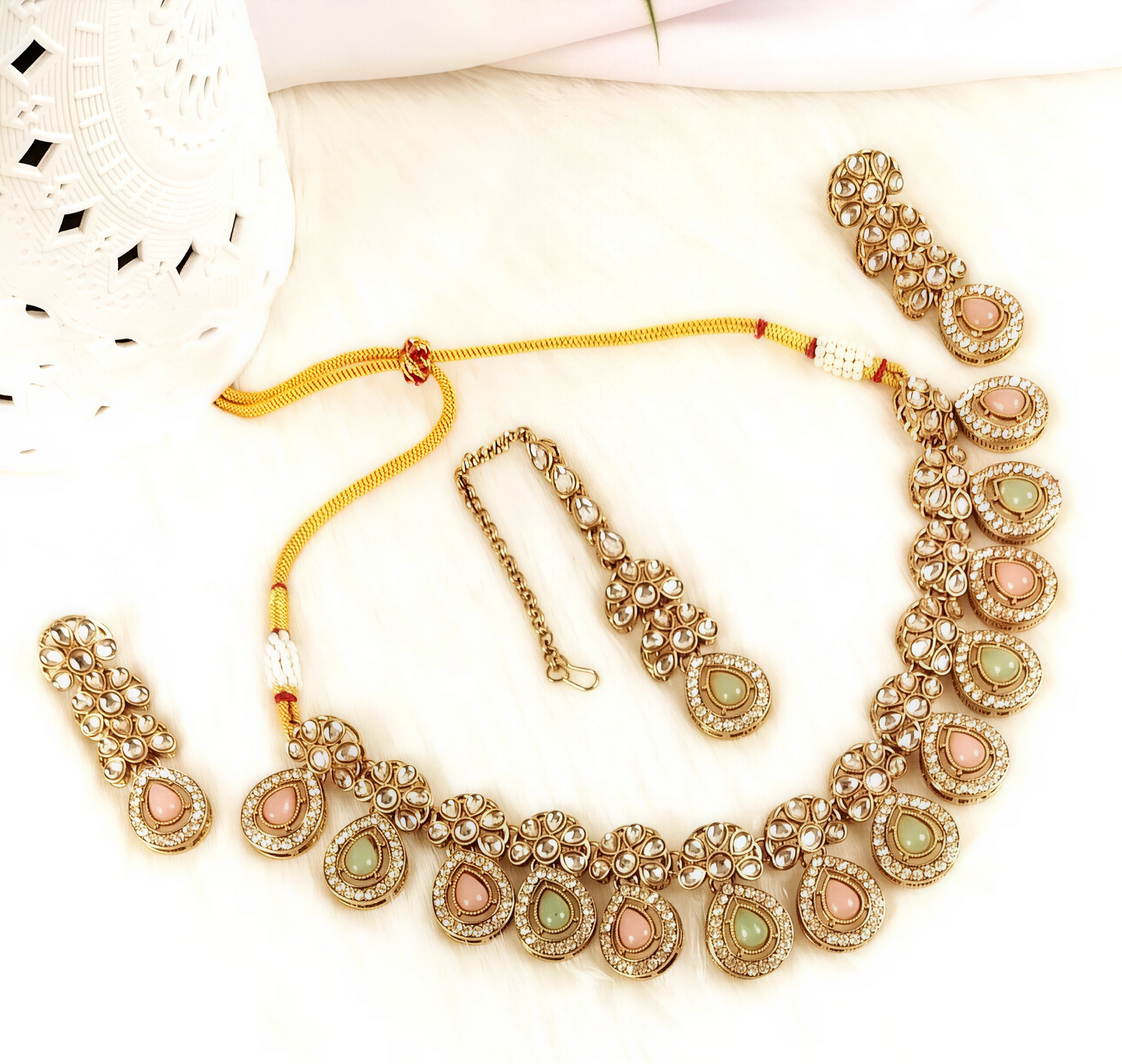 CHANDRAKALA POLKI NECKLACE SET
