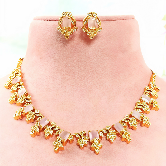 MILLENIAL PINK REGAL NECKLACE SET