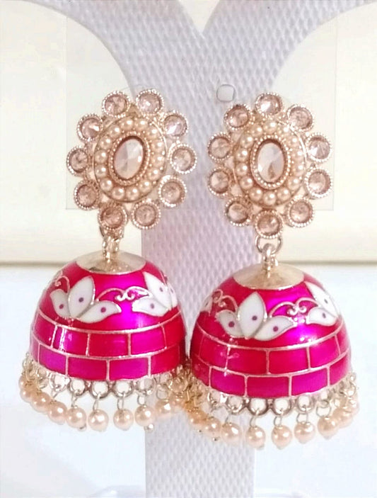 CHANDRAKALA KUNDAN MEENAKARI JHUMKI