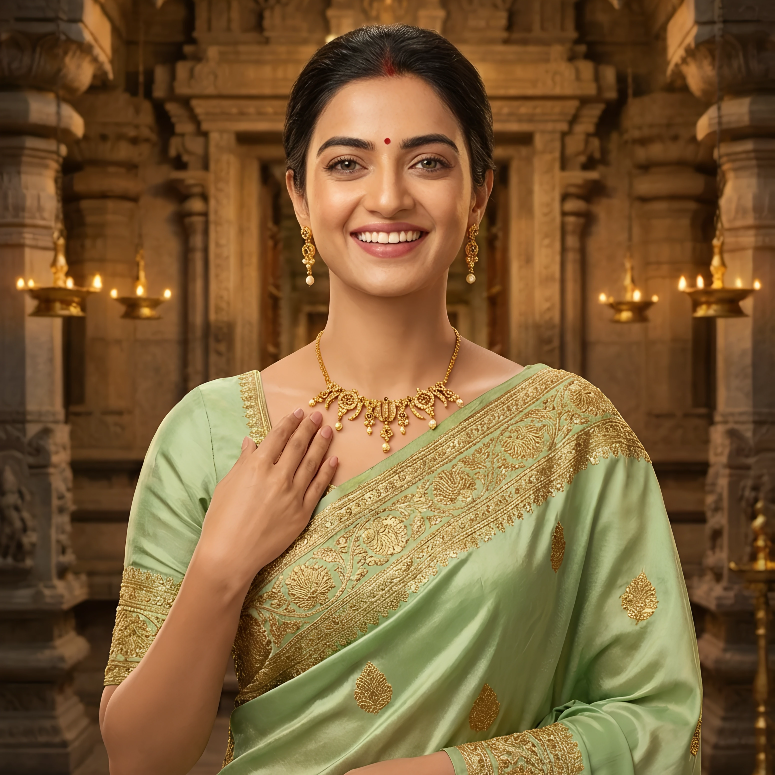 SHREE VENKATESHWARA NECKLACE SET